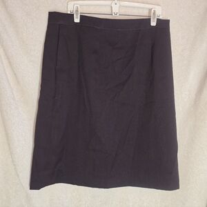 Womens Vintage Brown Open Slit Skirt